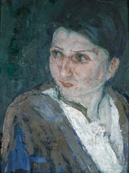 Kopf einer Frau in Jerusalem