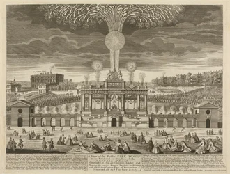 Feuerwerk nach Aix-la-Chapelle
