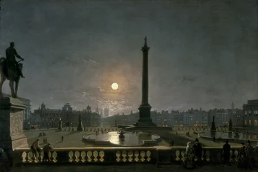 Trafalgar Square bei Mondlicht, ca. 1865