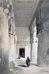 Tempel von Denderah, Ägypten, 19. Jahrhundert