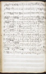 Autographes Manuskript von Hymnen, Willkommensliedern und Sololiedern