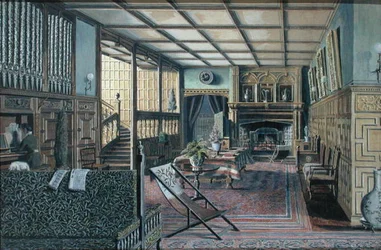 Das Innere von Hall Place, Leigh, in der Nähe von Tonbridge