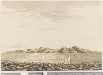 Seite 16 Otaheite, wenn Point Venus S.W. von W. 5 Meilen entfernt liegt, 1768-75