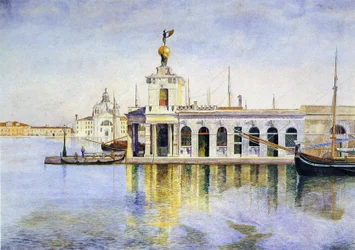 Venedig, die Dogana, 1874