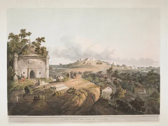 Eine Ansicht innerhalb der Festung von Monghyr