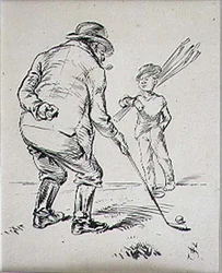 Der letzte Putt, Illustration aus 