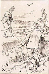 Der siegreiche Golfer, Illustration aus der Zeitschrift 