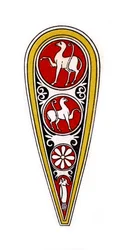 Schild, 12. Jahrhundert, 1843