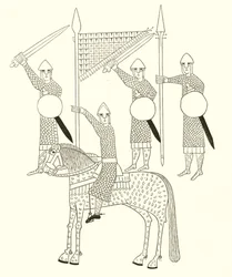 Spanische Krieger, Ende des 11. Jahrhunderts