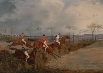 Szenen von einem Hindernisrennen: Eine weitere Hecke, ca. 1845