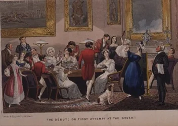 Das Debüt; oder Erster Versuch mit dem Pinsel!!, aus Nimrods 