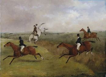 Das große Leicestershire-Steeplechase, 12. März 1829: Dick Christians letzter Sturz - Gemeinhin "Ein Kopfball" genannt