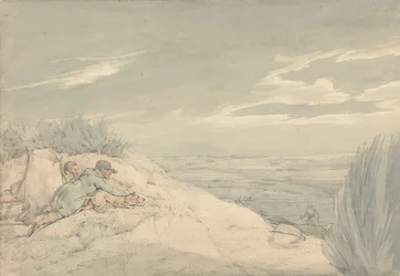 „Die Nationalsportarten Großbritanniens“ 1821: Dachsfang