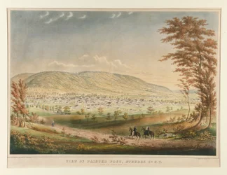 Ansicht von Painted Post, Steuben Co. NY von der Nordseite