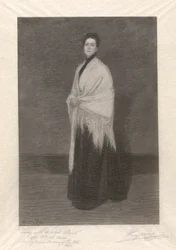Dame mit dem weißen Schal