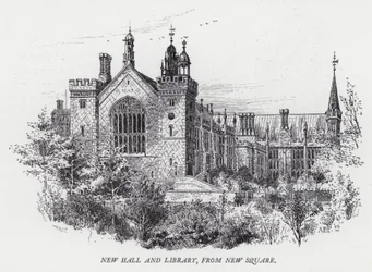 New Hall und Bibliothek, von New Square