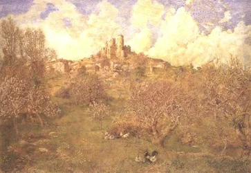 Eine alte Burg in Var, Frankreich