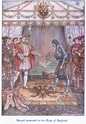 Bayard dem König von England (Heinrich VIII.) vorgestellt