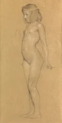 Studie für "Die nachziehenden Wolken des Ruhms", 1898