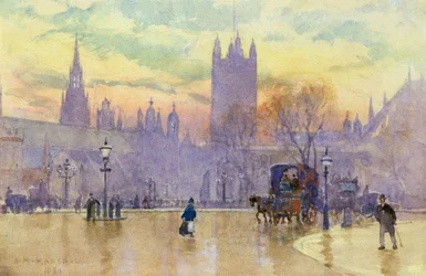 Parliament Square bei Dämmerung, 1889