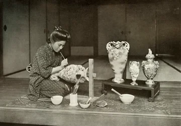Töpfern für den Export, 1910
