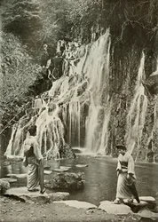 Der Wasserfall der fallenden Juwelen in Yumoto, 1910