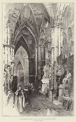 Zweihundertjahrfeier von Henry Purcell, das Grab in der Westminster Abbey