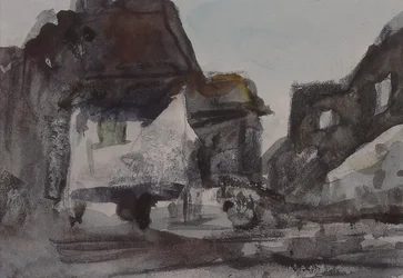 Eine Gruppe von Häusern