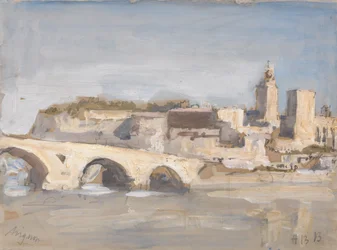 Avignon: Brücke über einen Fluss