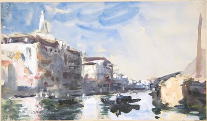 Szene am Canal Grande, Venedig