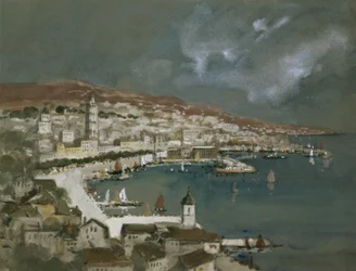 Der Hafen von Split, Kroatien