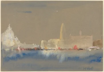 Santa Maria della Salute und der Dogenpalast vom Bacino di San Marco aus