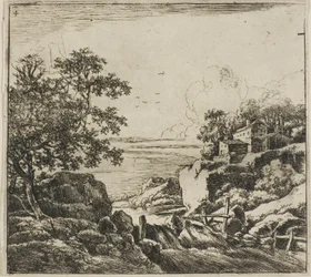Der Wasserfall, aus der Serie Set of Landscapes