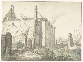 Ruine eines Hauses in Utrecht