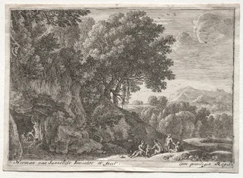 Landschaft mit Satyrn
