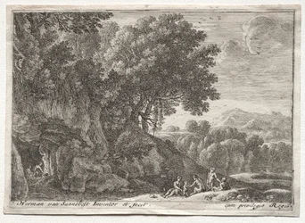 Landschaft mit Satyrn