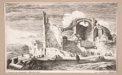 Brotverteilung an die Armen, aus der Folge „Landschaften“