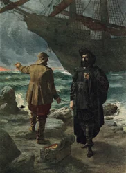 Daland betrachtete den Fremden scharf