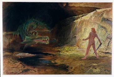 Siegfried und Fafner, 1906