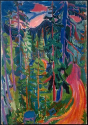 Waldlandschaft bei Davos