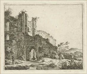 Landschaft mit Ruine