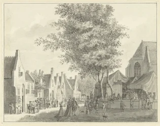 Markt im Dorf Valkenburg