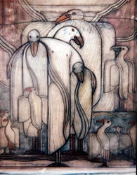 Pa, Ma und Babygeier ruhen sich aus