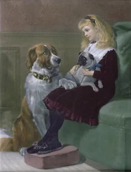 Ihre einzigen Spielkameraden, graviert von George H. Every, veröffentlicht von Arthur Lucas, 1872