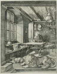 Der heilige Hieronymus in seinem Studierzimmer