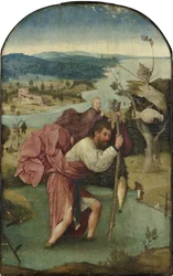 Der heilige Christophorus trägt das Christuskind