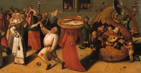 Der Kampf zwischen Karneval und Fastenzeit (Detail)