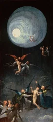 Die seligen Seelen. Das Paradies. Aus: Vier Visionen des Jenseits, ca. 1490-1510, 88,8 x 39,9, Palazzo Grimani, Venedig