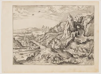 Abraham und Isaak auf dem Weg zum Opfer, aus Landschaften mit biblischen und mythologischen Szenen
