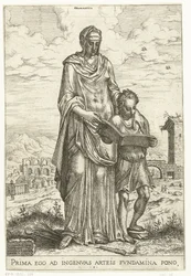 Grammatik (Vrije kunsten en Minerva, Apollo en Industria)